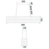 Hängelampe LED APP1566-CP Gold
