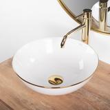 Vasque à poser Stella White gold edge