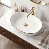 Umywalka nablatowa Rea CLEO 61 Gold Edge