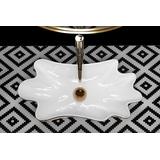 Umywalka REA Sea Infinity Gold/White + Korek