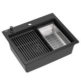 évier en granit KURT 110 WORKSTATION Black