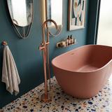 Frei stehende Armatur Rea Lungo Copper