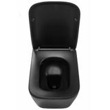 Επιτοίχια λεκάνη τουαλέτας Rea Raul, Μαύρο ματ