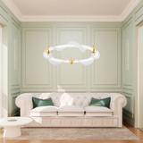 Lampe LED G010-CP WHITE/GOLD