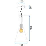 Hängelampe Costa B Black