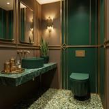 Umywalka nablatowa Rea DUO Matcha Matt