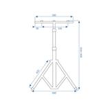 Halogen LED budowlany na statywie 2x20W RSL001-20N