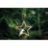 Zestaw 2 szt dekoracji świątecznych KL-21X12 Brown