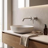 Wall Mounted faucet Rea Clif Brush Nickle