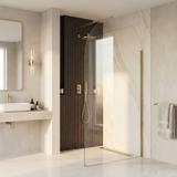 Shower screen Rea Heaven Brush Gold 110
