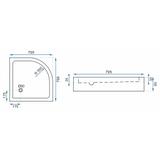 Cabine de douche REA Look Chrome 80x80