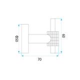 Bathroom hook 29104 Riwon Titan