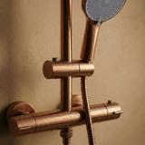 Set de duș fără pipă cu termostat Rea Lungo Copper Brush