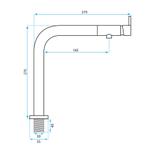 Kuhinjski mešalnik REA COLE Brush Gold