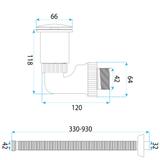 Siphon de lavabo REA Flow Chrome