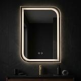 Огледало LED ZONE 70X50 BRUSH GOLD