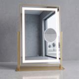 Lustro LED LUMI L.Gold 30x40cm