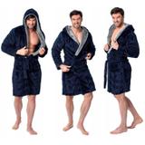 Bathrobe Jordan Navy-Grey Men L