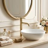 Robinet de lavabo Rea Lungo Diamond Brush Gold High