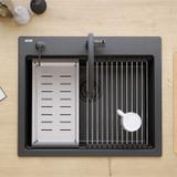 гранитная мойка KURT 110 WORKSTATION Black Dotted