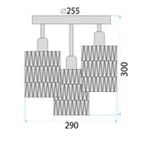 Deckenlampe BOHO APP1624-3C