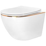 Misa WC podwieszana Carlo Flat Gold Edge