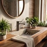 Bathroom faucet Rea Drop Titan low