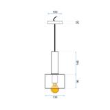 Hängelampe OSTI B Green