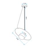 Deckenlampe APP1418-CP BLACK ROSE GOLD