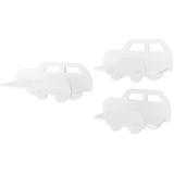 Półki auta zestaw 3 szt. białe