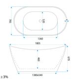LAISVAI STOVINTI AKRILO VONIA  Rea Ferrano 180