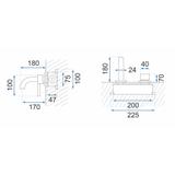 Podomítková baterie REA OWEN Chrome + BOX