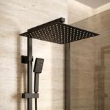 Kvadrātveida dušas galva REA JS-P015B 30cm Black