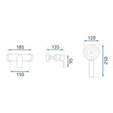 Robinet de douche REA Bloom Black Gold