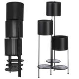 Kwietnik metalowy składany Czarny FH-3