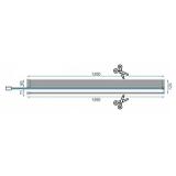 Rea Aero Intimo Gold Brushed N 90 Walk In dušo sienelė su lentyna ir Evo kabykla