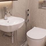 Washbasin faucet with bidetta Rea Lungo Chrome