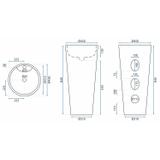 Standwaschbecken Anya Granit matt