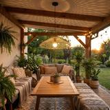 Lampa sufitowa wisząca boho APP1946-1CP