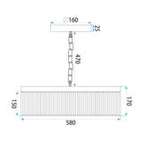 Lampe APP1532-8CP Chrome