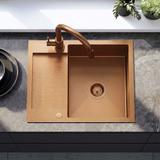 Évier en acier Paul BRUSH COPPER