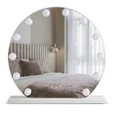 Lustro LED Hollywood Okrągłe Białe 50 cm