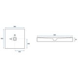 Brodzik prysznicowy Black Rock 90x90