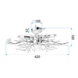 Deckenleuchte EBT020-5C CHROME