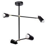 Lampe APP1708-4CP BLACK + GOLD