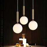 GLASKUGEL HÄNGELEUCHTE G108-1W GOLD E27