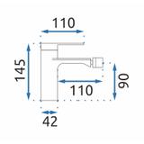 Змішувач для біде Rea Storm Black MATT