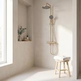 Shower Set Rea Arcos brush gold