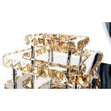 Deckenlampe Kristall LED 24W quadrat APP409-C