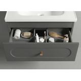 Conjunto de muebles de baño con lavabo River 60cm Grey